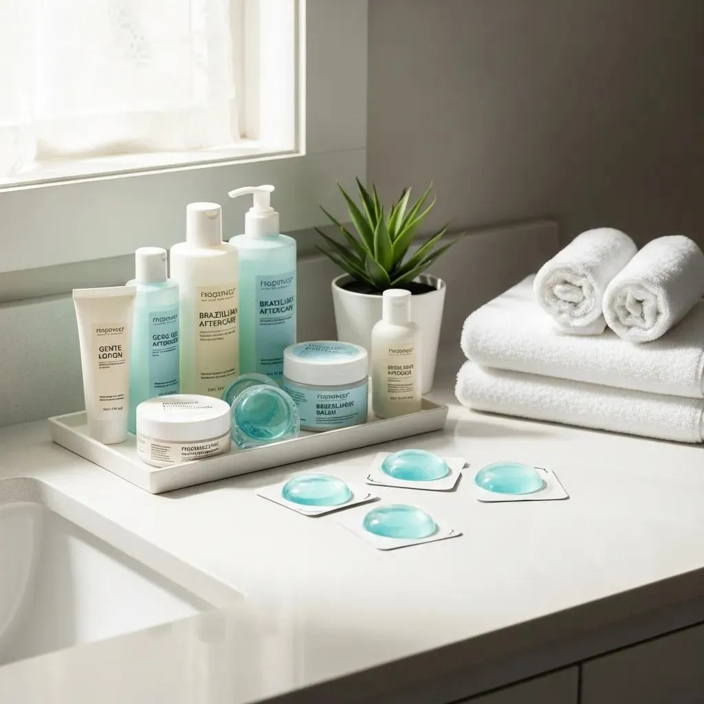Post-wax essentials: cool compress and fragrance-free soothe products for aftercare